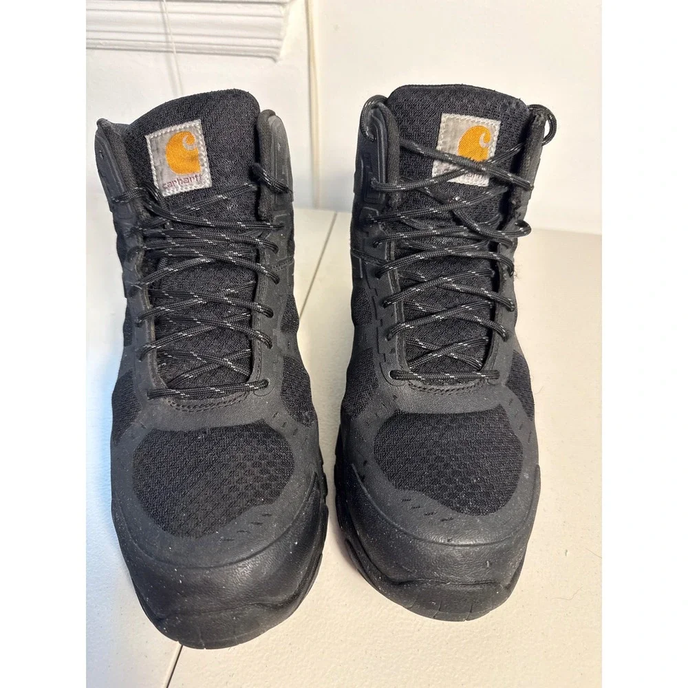 Carhartt Mens Force 4in Nano Composite Toe Work Boots Black CMH4251 Size 9 Wide - Picture 2 of 9